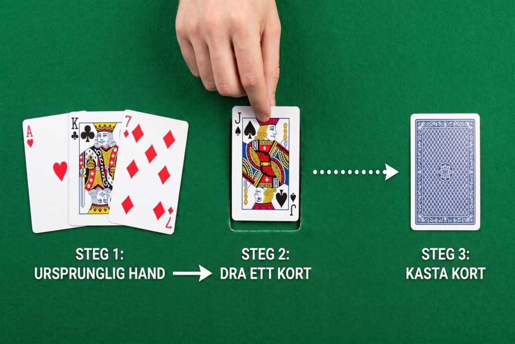 Floppen, turn och river i Texas Hold'em förklarat steg för steg