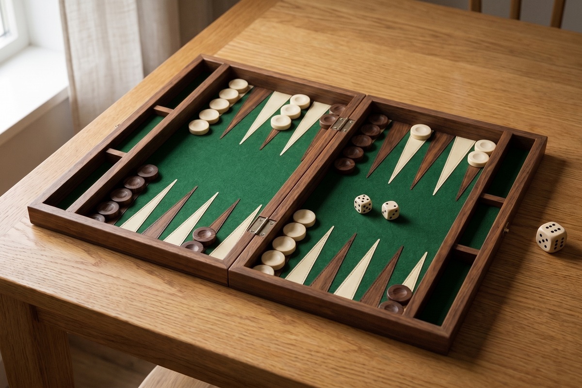 backgammon regler komplett guide med bräde och tärningar