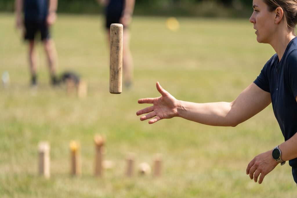 kubb underhandskast teknik