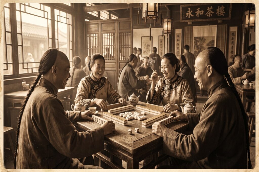 traditionell mahjong historia